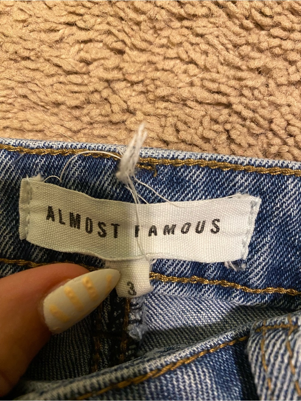 Almost Famous Light Blue Denim Cutoff Shorts